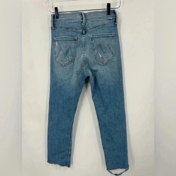 MOTHER HIGH WAISTED RIDER ANKLE KISS AND MAKE UP AGAIN JEANS SIZE 25 B2327 - Picture 5 of 7